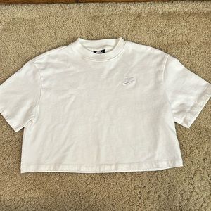 Nike women’s crop top white  SMALL